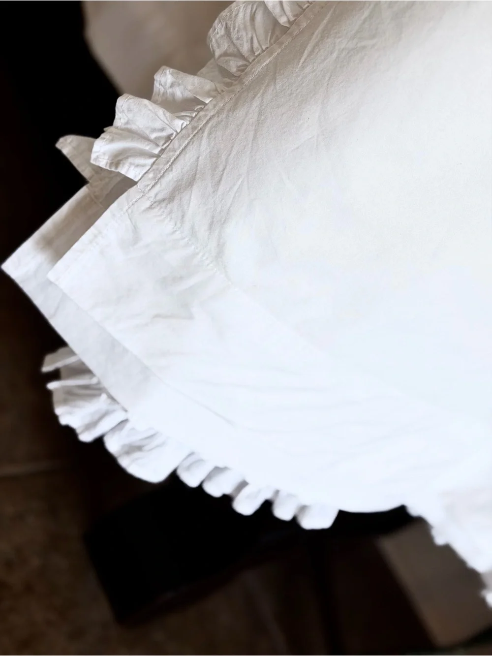 Restoration Hardware Baby | Child White Cotton Ruffle Curtain Set (2 Panels)